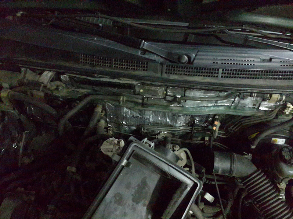 Шумоізоляція моторного щита Almera n15 3