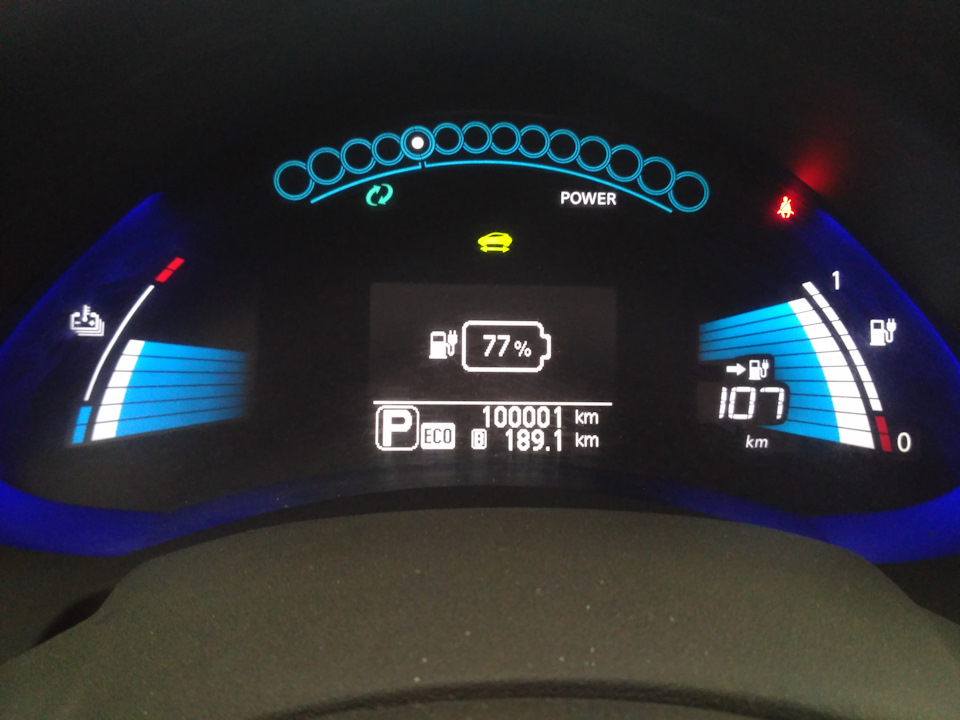 100000 км на Nissan Leaf 1