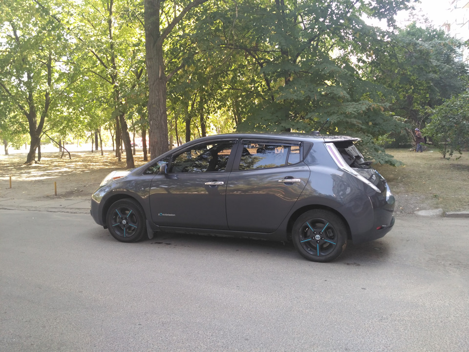 100000 км на Nissan Leaf 2