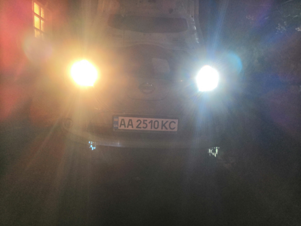 заміна ламп фар на LED 2