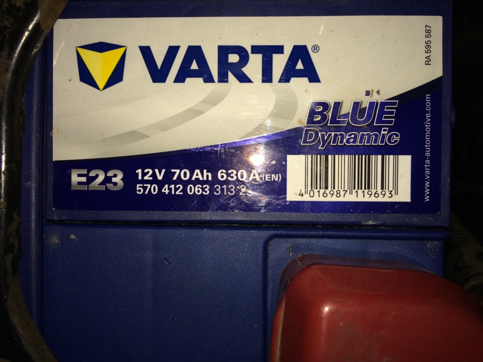 Новий акумулятор Varta 70Ah 1