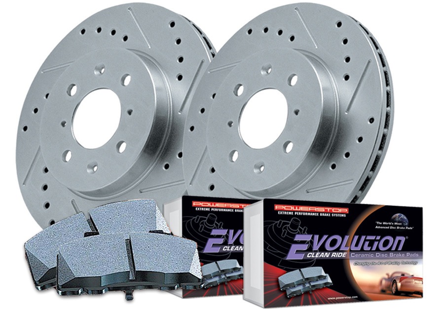 гальма POWER STOP front disks & ceramic brake pads 1