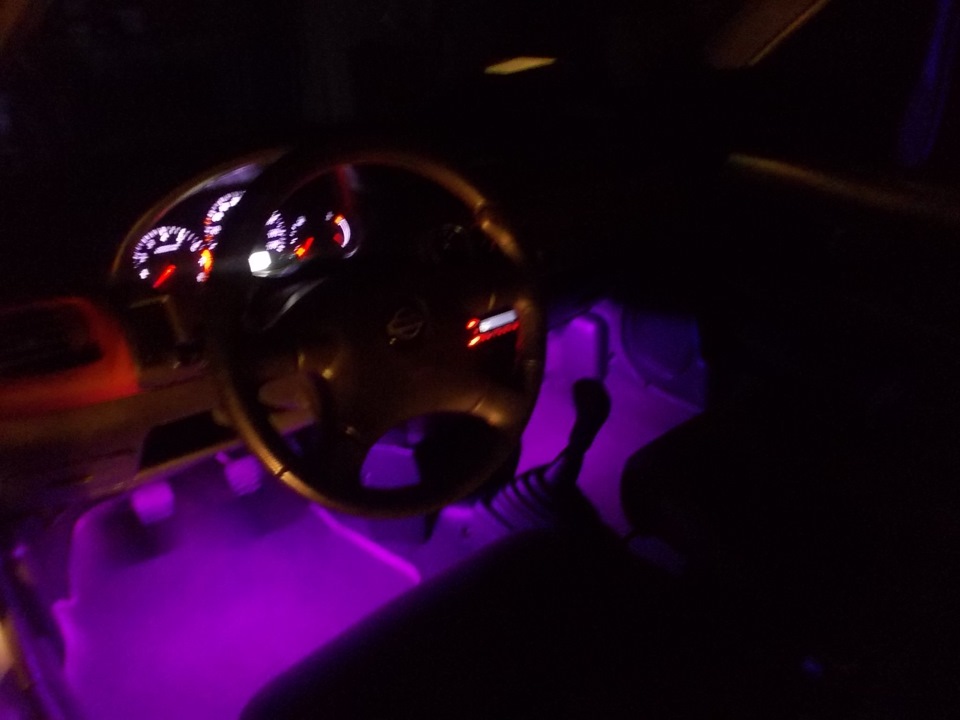 Підсвічування салону RGB діоди + заміна підсвічування панелі приладів 2