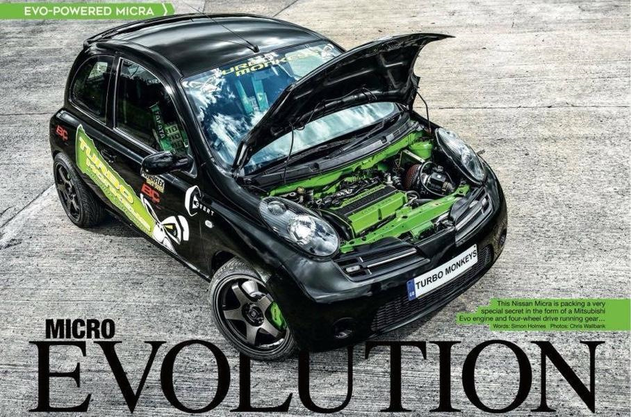 У Nissan Micra помістили начинку від Lancer Evo: 400 сил та повний привід 1