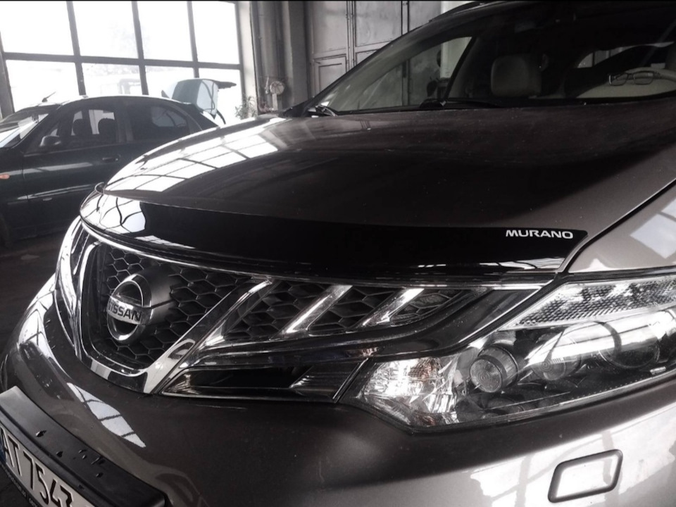 Встановлення оригінальної мухобойки та вітровиків на Nissan Murano 2.5 dci Z51 EGR 2