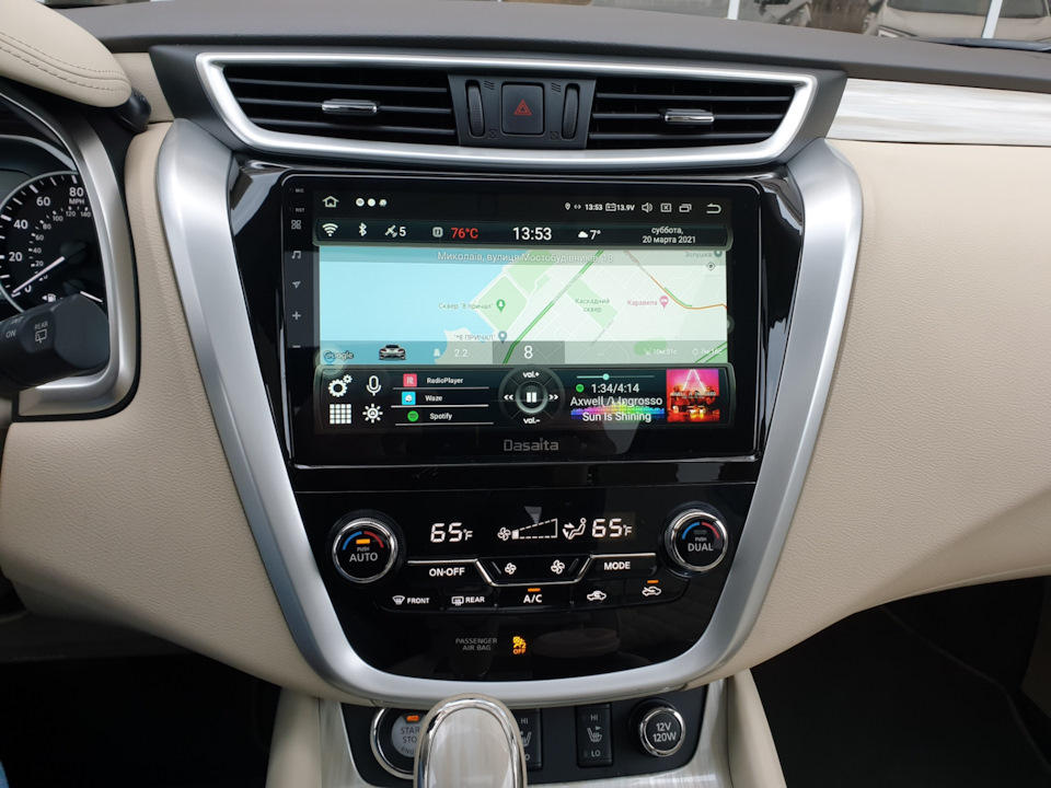 Заміна ГУ в Nissan Murano Z52 на Dasaita 1