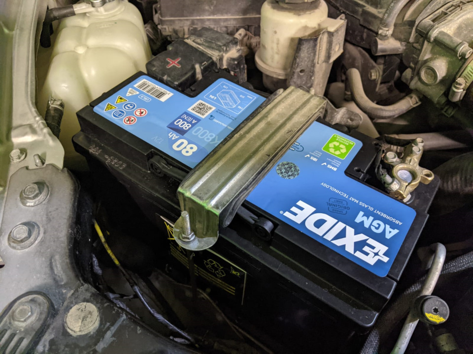 Тепер у мене AGM EXIDE 80Ah акумулятор 2