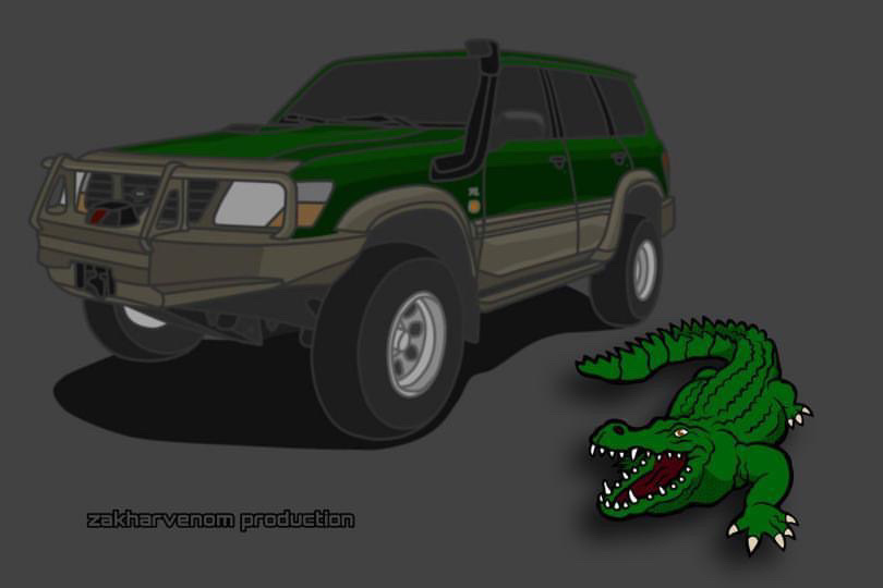 Дитина з 10 класу намалювала мій крокодил 🐊 1