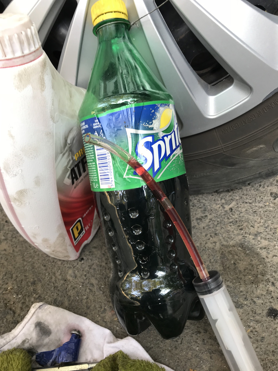 Заміна мастила в ГУР 1