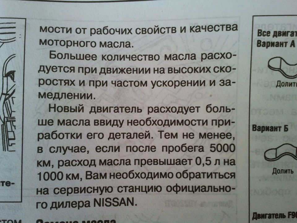 Поправка" щодо витрати масла на Р12 2