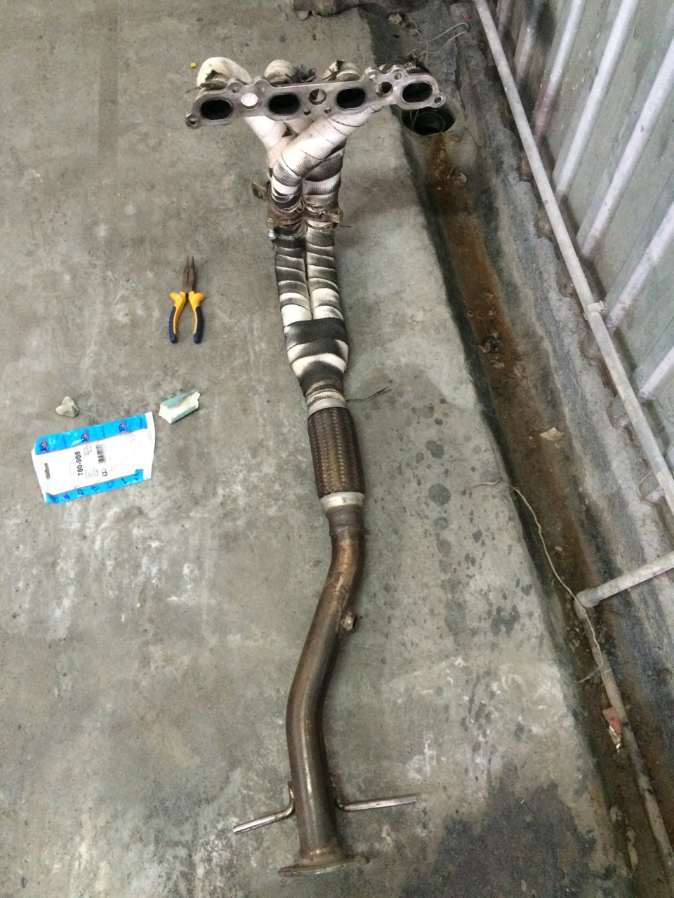Встановлення Impul jasma exhaust gas manifold 5