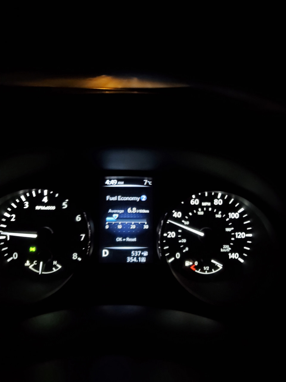 Расход на Rogue sport 2017 AWD автомат 1