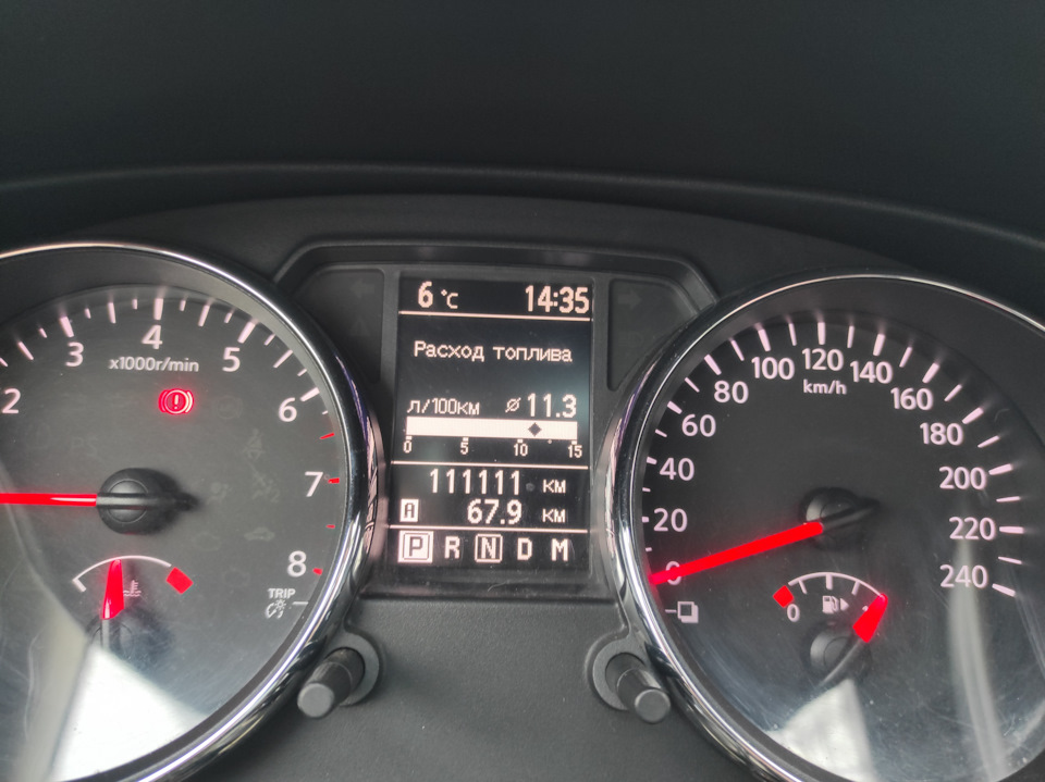 Qashqai J10 UA - Красиві цифра пробігу 111111 2