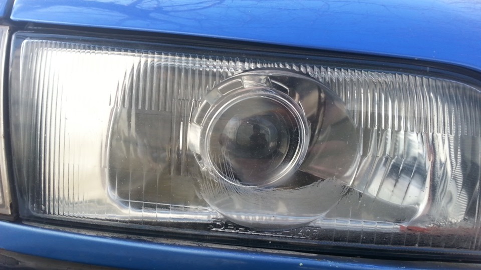 Бі лінзи InfoLight G5, установка ч. 2 Nissan Sunny N14 3