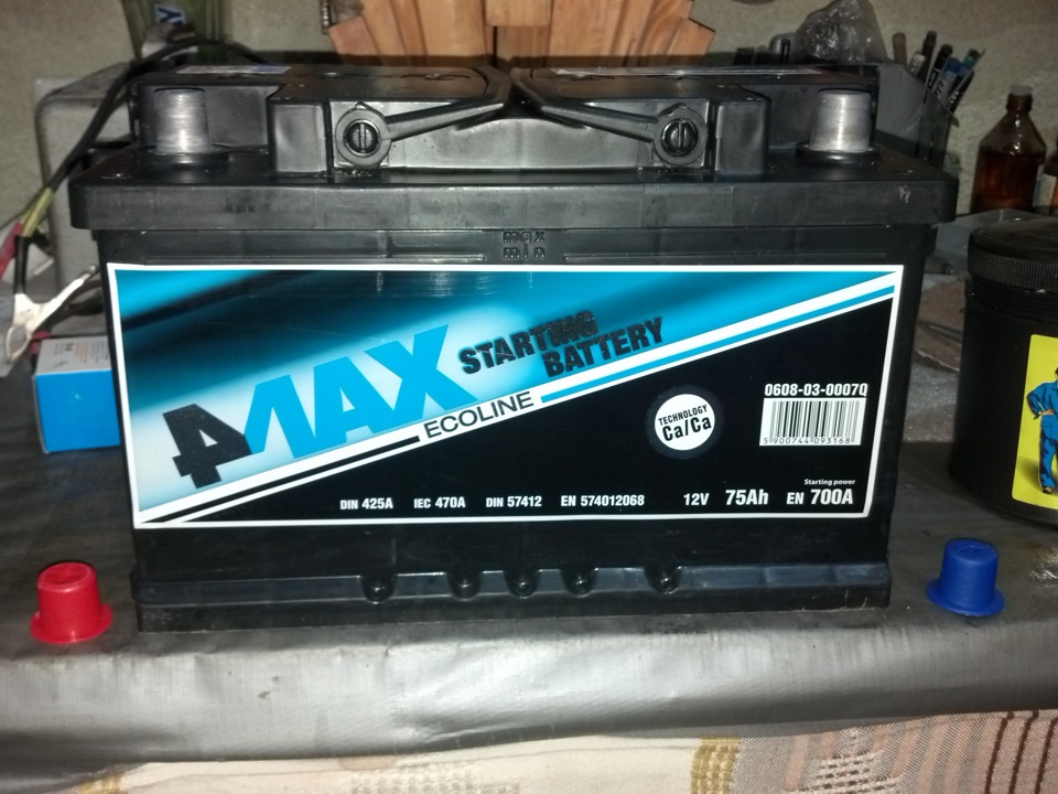 Акумулятор Ecoline 75Ah/700A 4-MAX 1