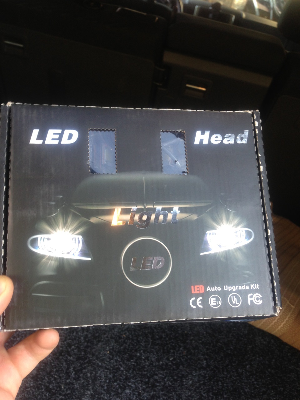 Установка LED HEAD доїодних ламп у ПТФ 1