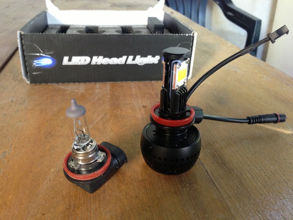 Установка LED HEAD доїодних ламп у ПТФ 3