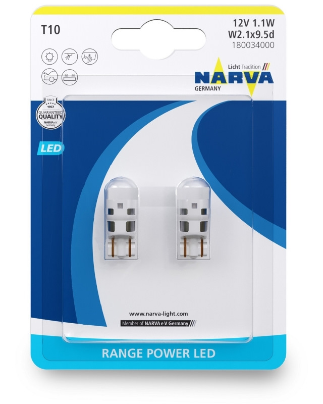 LED лампа Narva T10 18003 6000K 1