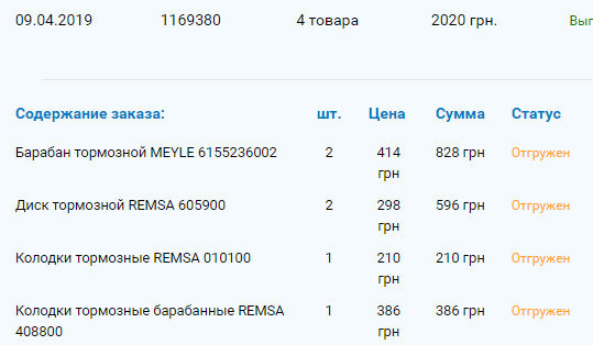 Заміна гальм у коло 1