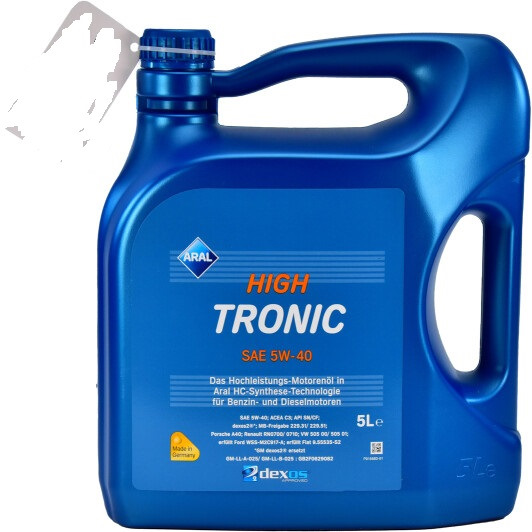 Позапланова заміна масла, перехід на Aral HighTronic 5W-40 1