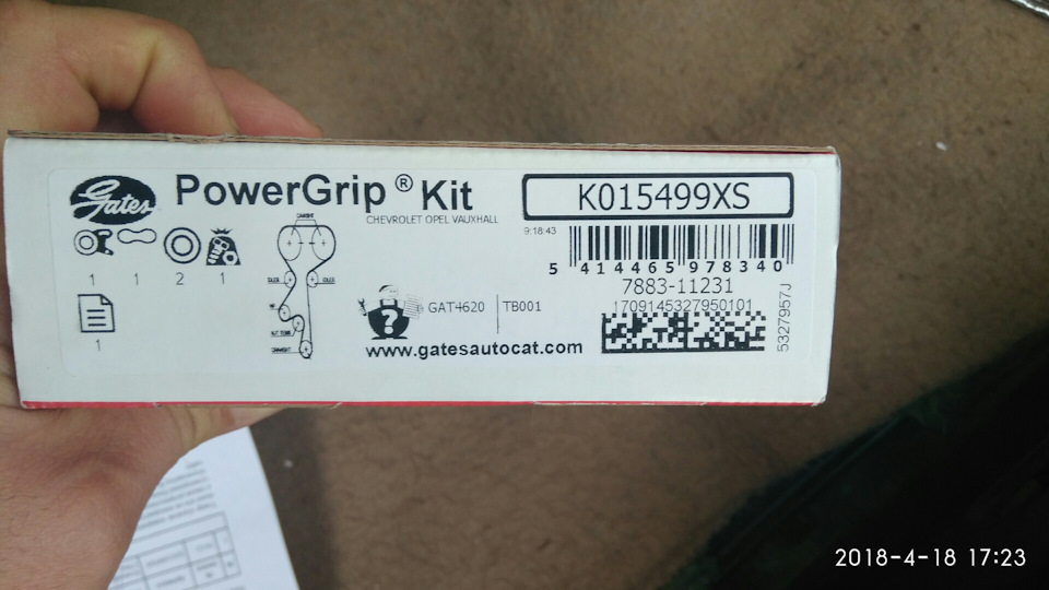 Заміна ременя ГРМ Astra G 1.6 16V Z16XE 3