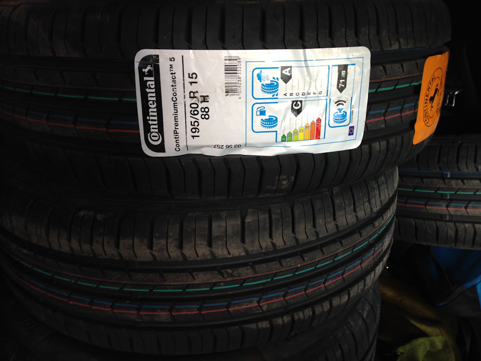 continental premium contact 5 195/60 r15 1