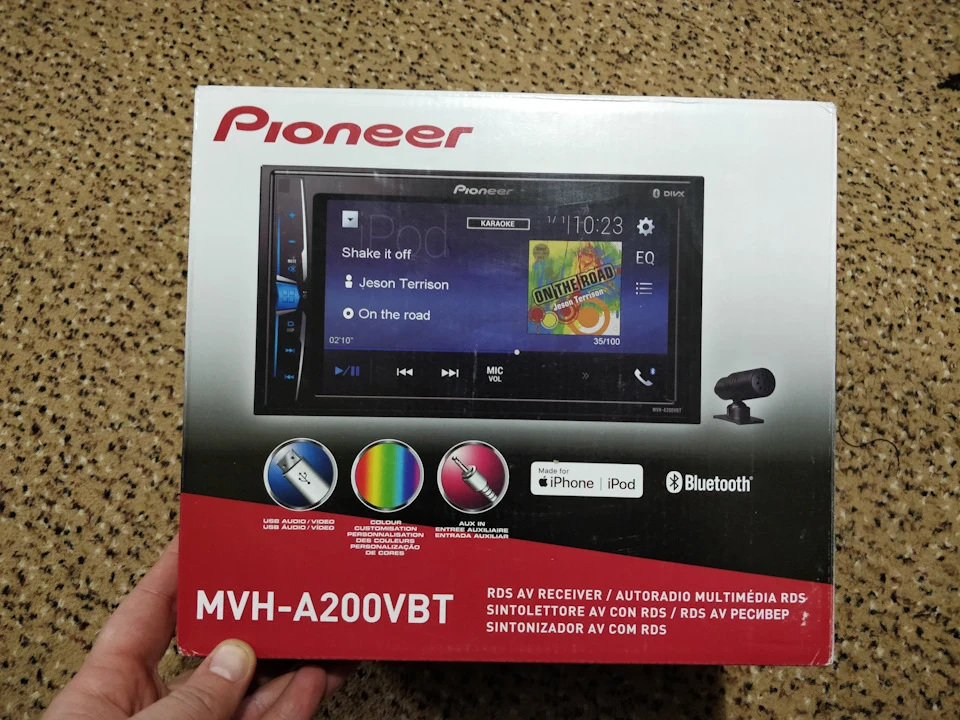 Заміна штатної магнітоли CD30MP3 AUX на Pioner MVH-200VBT