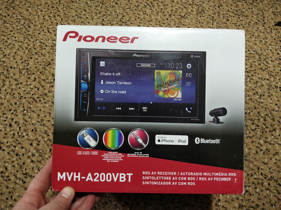 Заміна штатної магнітоли CD30MP3 AUX на Pioner MVH-200VBT 1