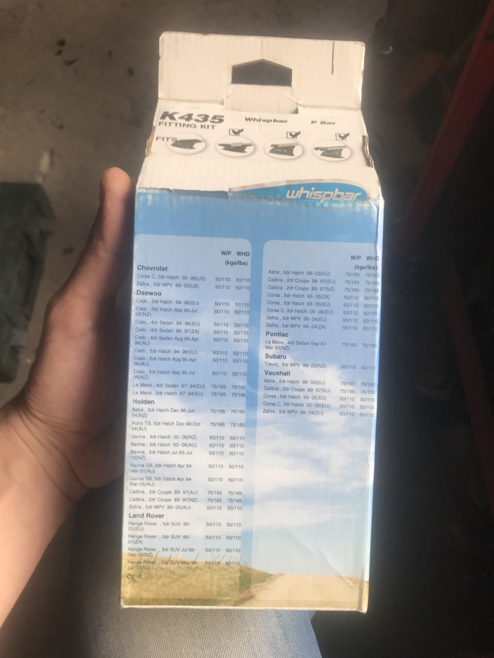 Mount kit prorack whispbar k435 1
