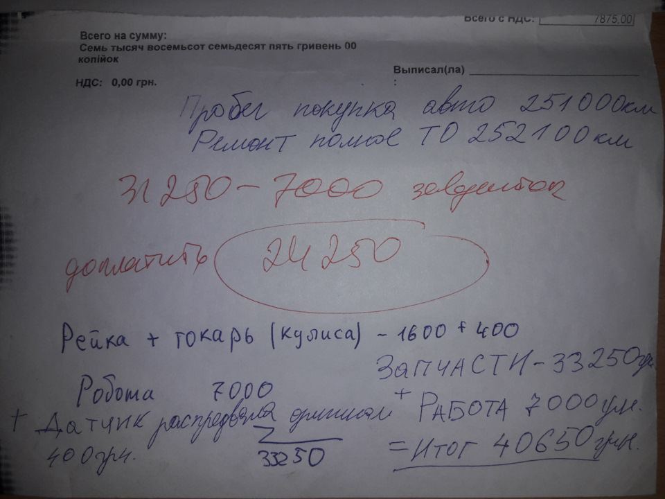 Повне ТО після покупки авто обійшлося дорого 2