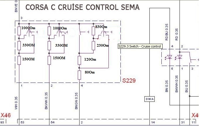 Переробка ручки круїзу c Vectra B для Combo C 2