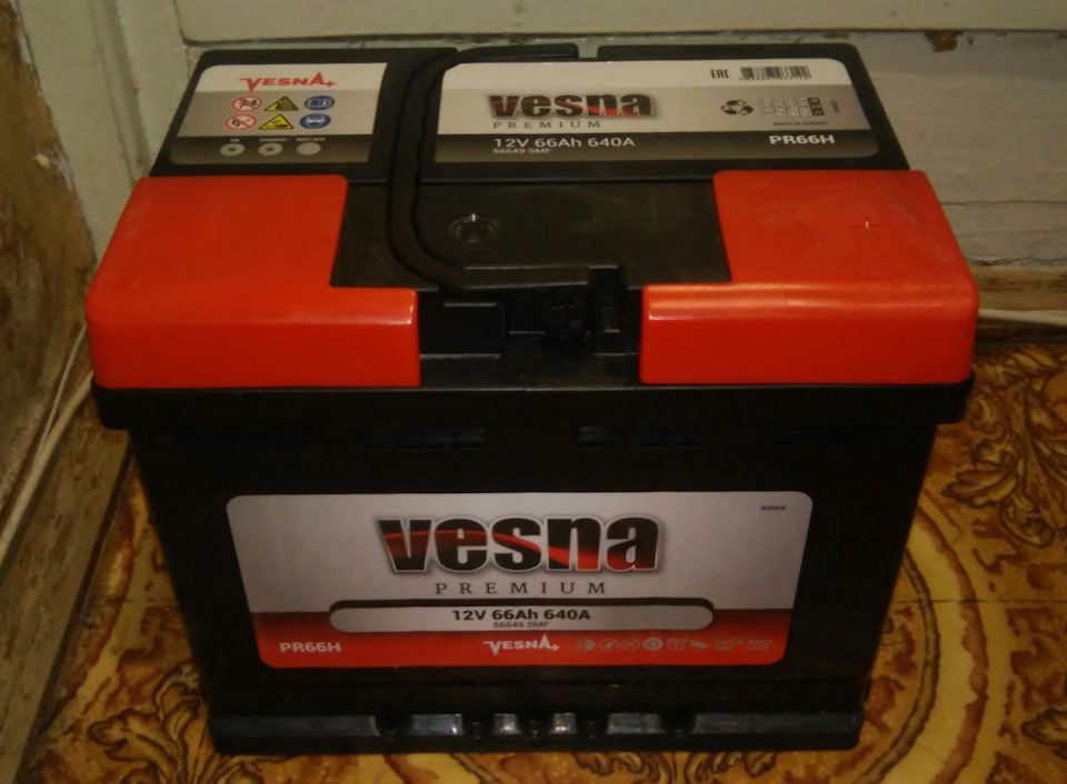Новий АКБ Vesna Power 66A 3