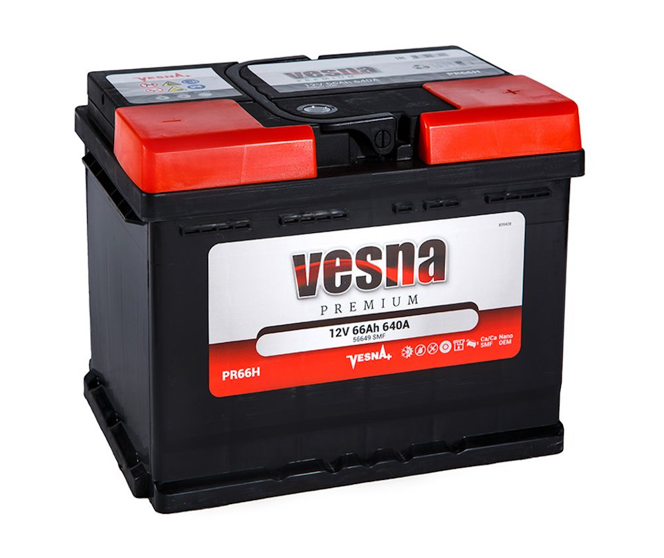 Новий АКБ Vesna Power 66A 2