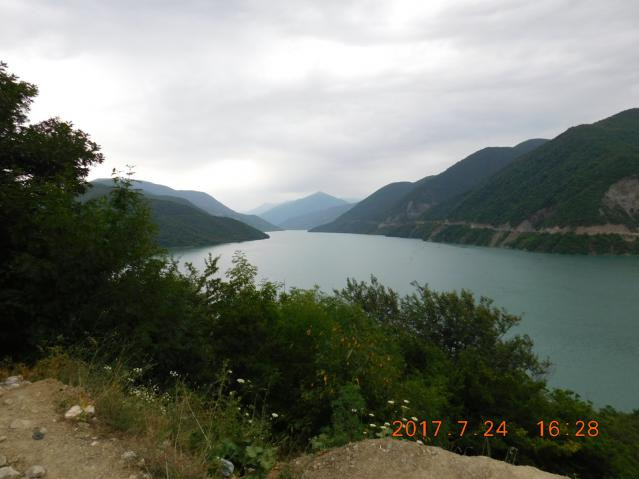 У Грузію з караваном 2017-24 липня. Жинвальське водосховище. 1