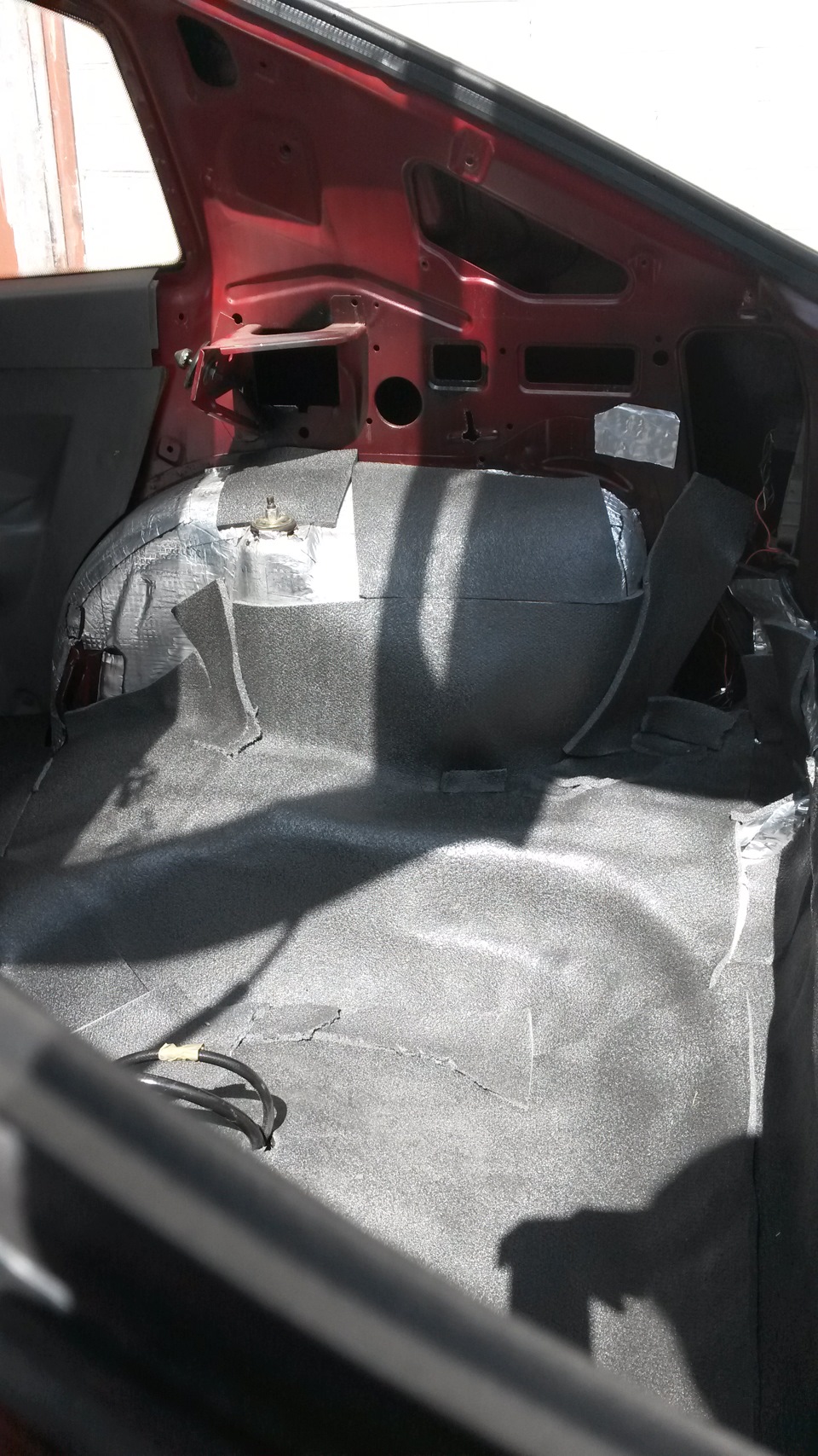 Шумо вібро ізоляція багажника опель кадет opel kadett 5