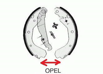 Вибрати гальмівні колодки 1