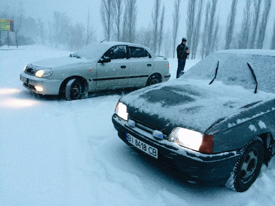 Покаталися в снігопад 1