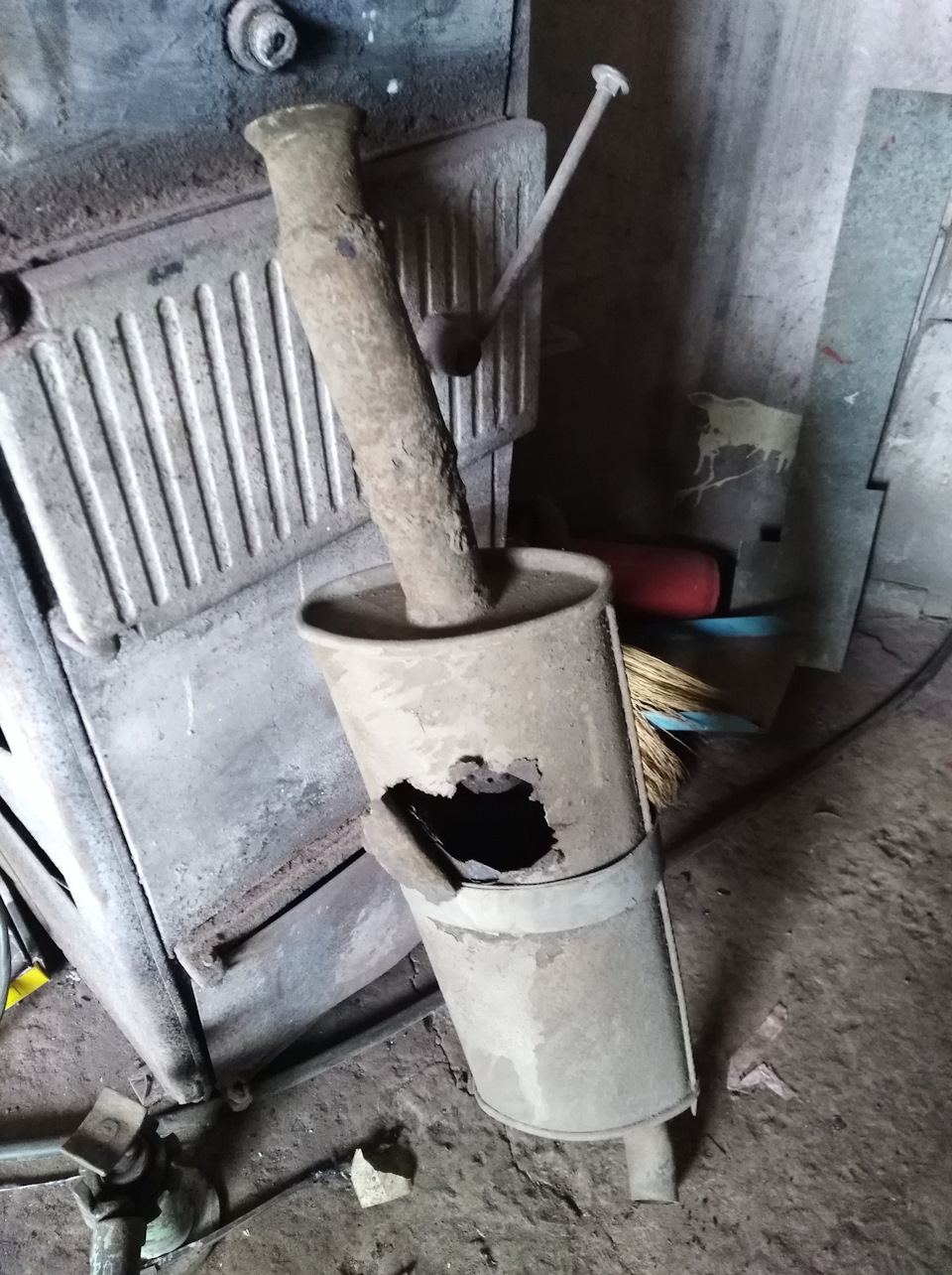 Заміна глушника SKS, що прогорів, на PolmoStrow 3