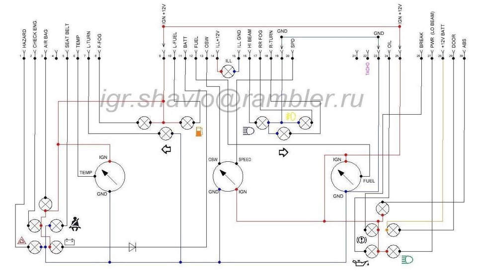 Встановлення та підключення LCD приладової панелі GSI 4