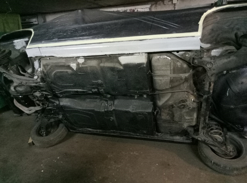 Кузовний ремонт та встановлення нового глушника від Saab 9000 5