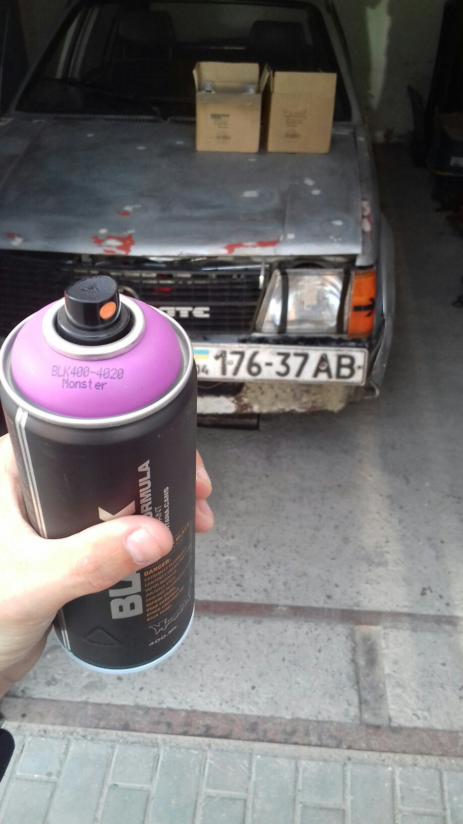 Покраска по тарифу Бомж-пакет или покраска Монтаной 2
