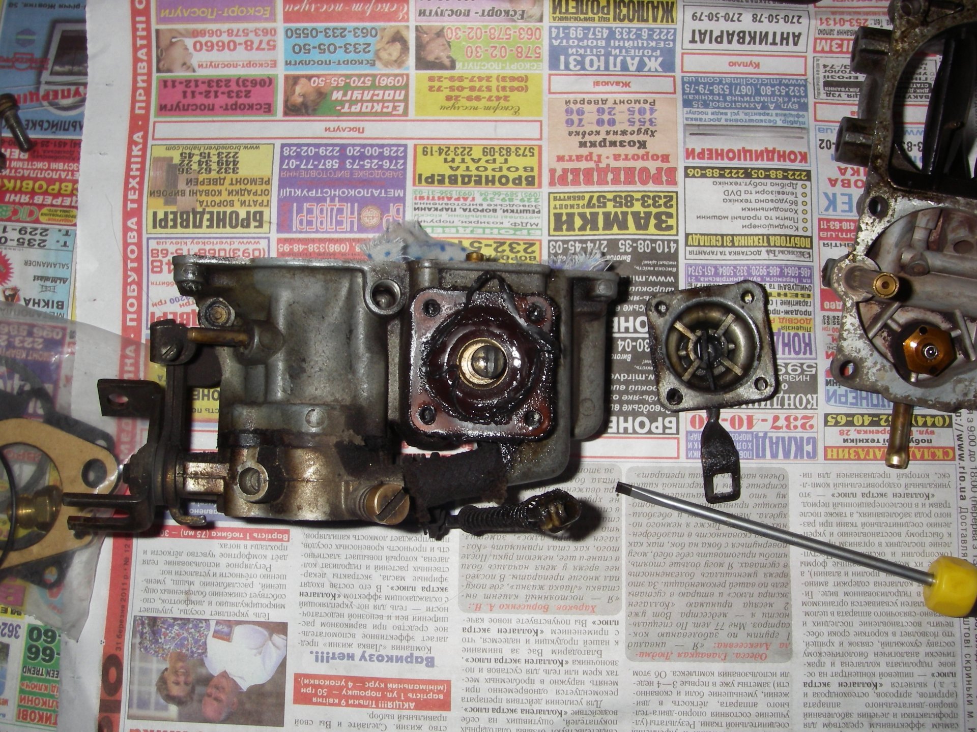 Перебір карбюратора SOLEX 30\35 5