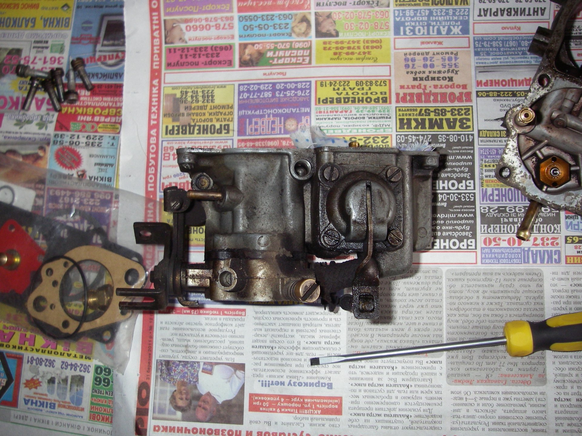 Перебір карбюратора SOLEX 30\35 4