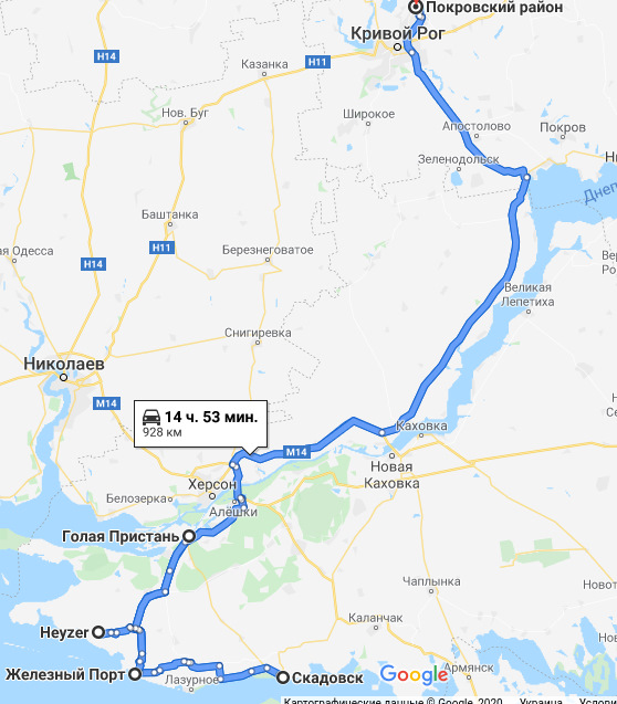 Кривий Ріг - Ж.П. - Джарилгач - грунтовки та ями херсонських полів у проміжках) 5