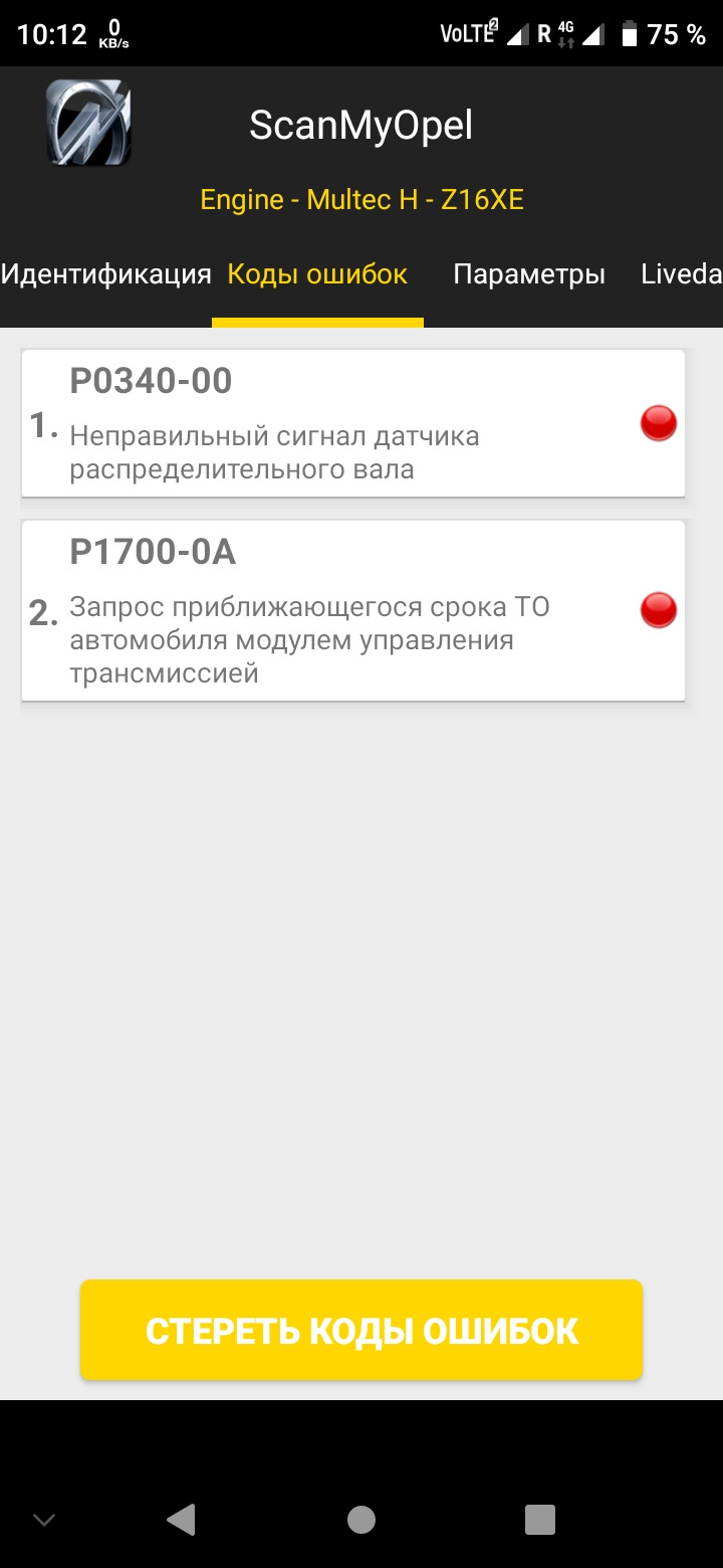 Помилка P1345 розсинхронізація колінвалу та розподільного валу 1
