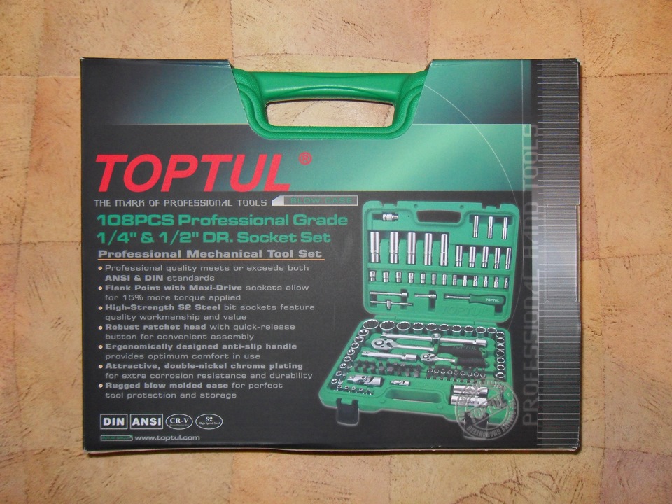 Набір інструменту Toptul 108 од. 6-гранний (GCAI108R) 1