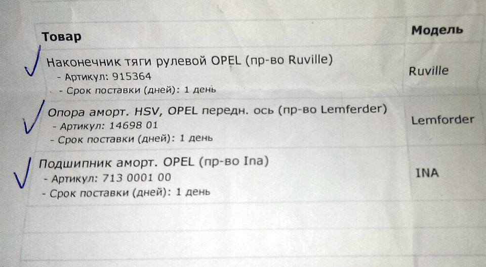 Заміна рульового наконечника, опорного підшипника та питання 2