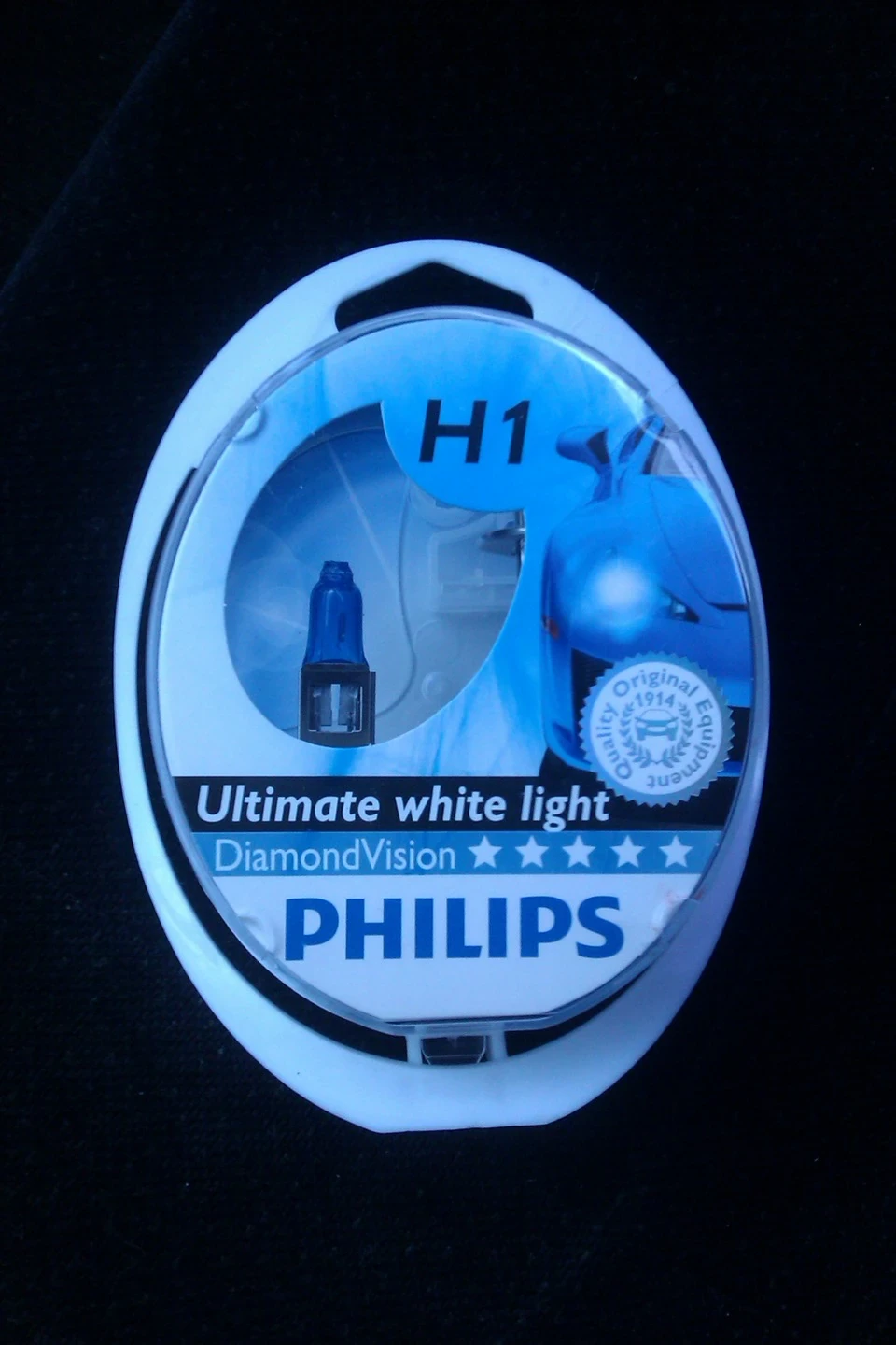Холодне біле світло Philips Diamond Vision H1