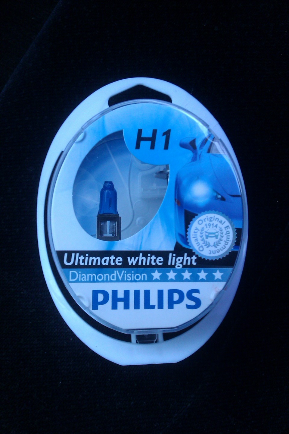 Холодне біле світло Philips Diamond Vision H1 1