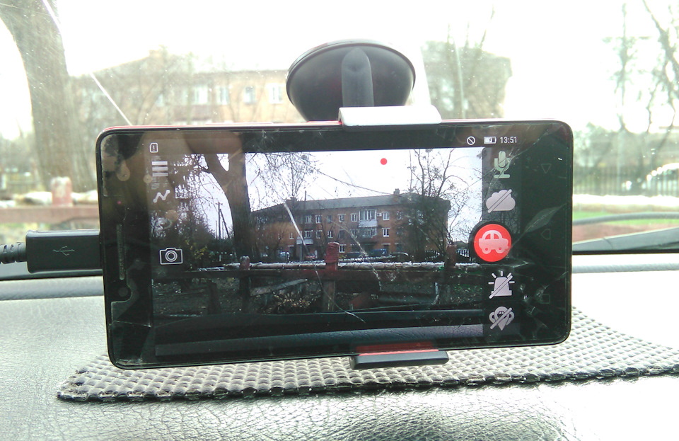 Відереєстратор зі смартфона Lenovo A6010i (додаток CamOnRoad) 5